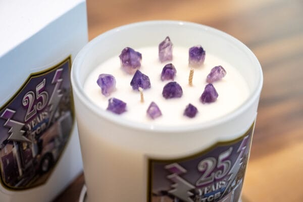 Purple Rain Candle - Amethyst Crystal -XL - Image 4